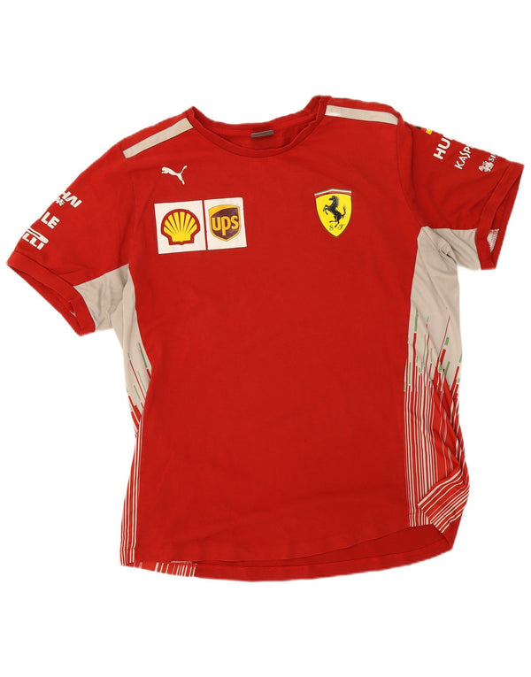 Мужская футболка с рисунком Puma Ferrari Top XL, красный хлопок