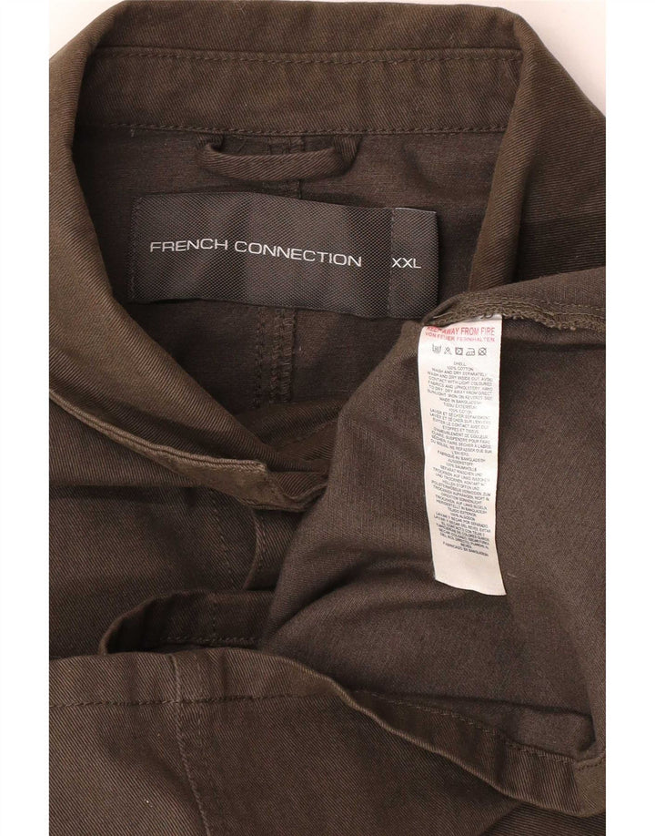 Мужская рубашка French Connection, 2XL, хлопок, хаки