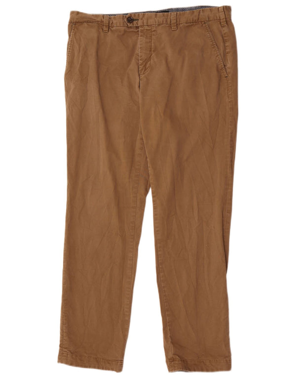 Мужские прямые брюки Ted Baker W36 L31, бежевый хлопок