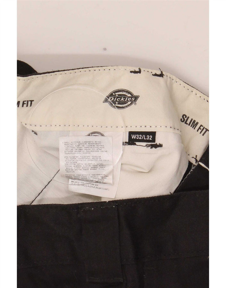 Мужские брюки чинос Dickies Slim Fit W32 L32, черный полиэстер