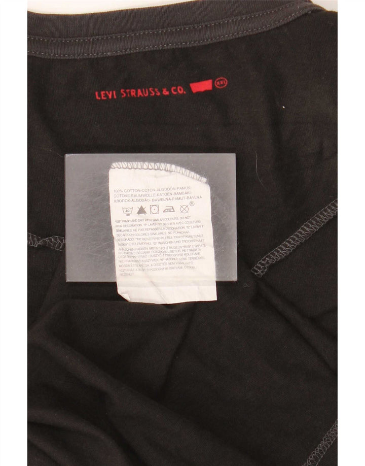 Мужской топ Levi's с длинным рукавом 2XL, черный хлопок