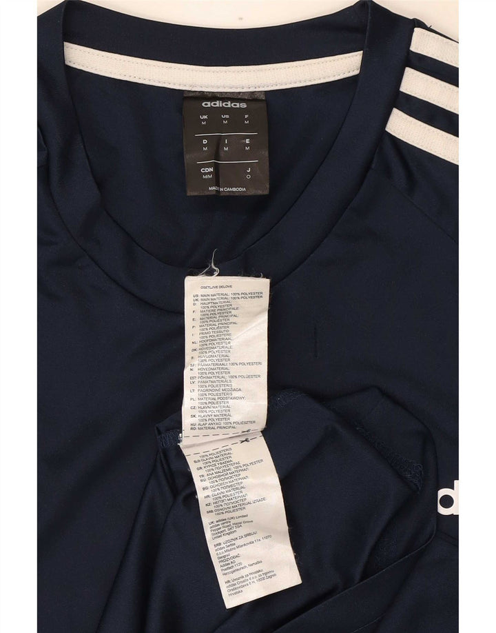 Мужская футболка Adidas Climalite, средний темно-синий, полиэстер