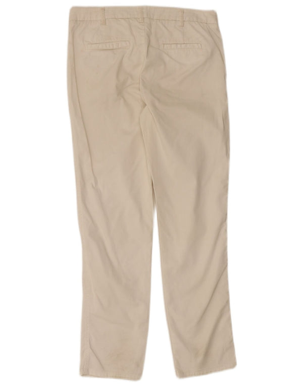 Benetton Женские узкие брюки-чинос UK 10 Small W32 L28 Белый хлопок