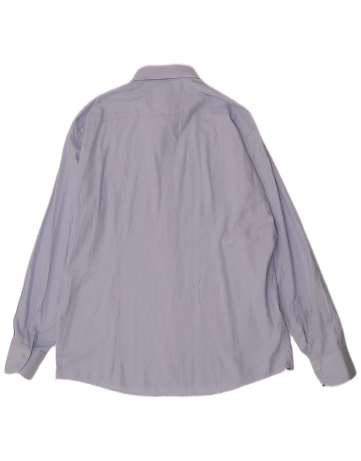 Мужская рубашка Trussardi, размер 45, 18, 2XL, синяя