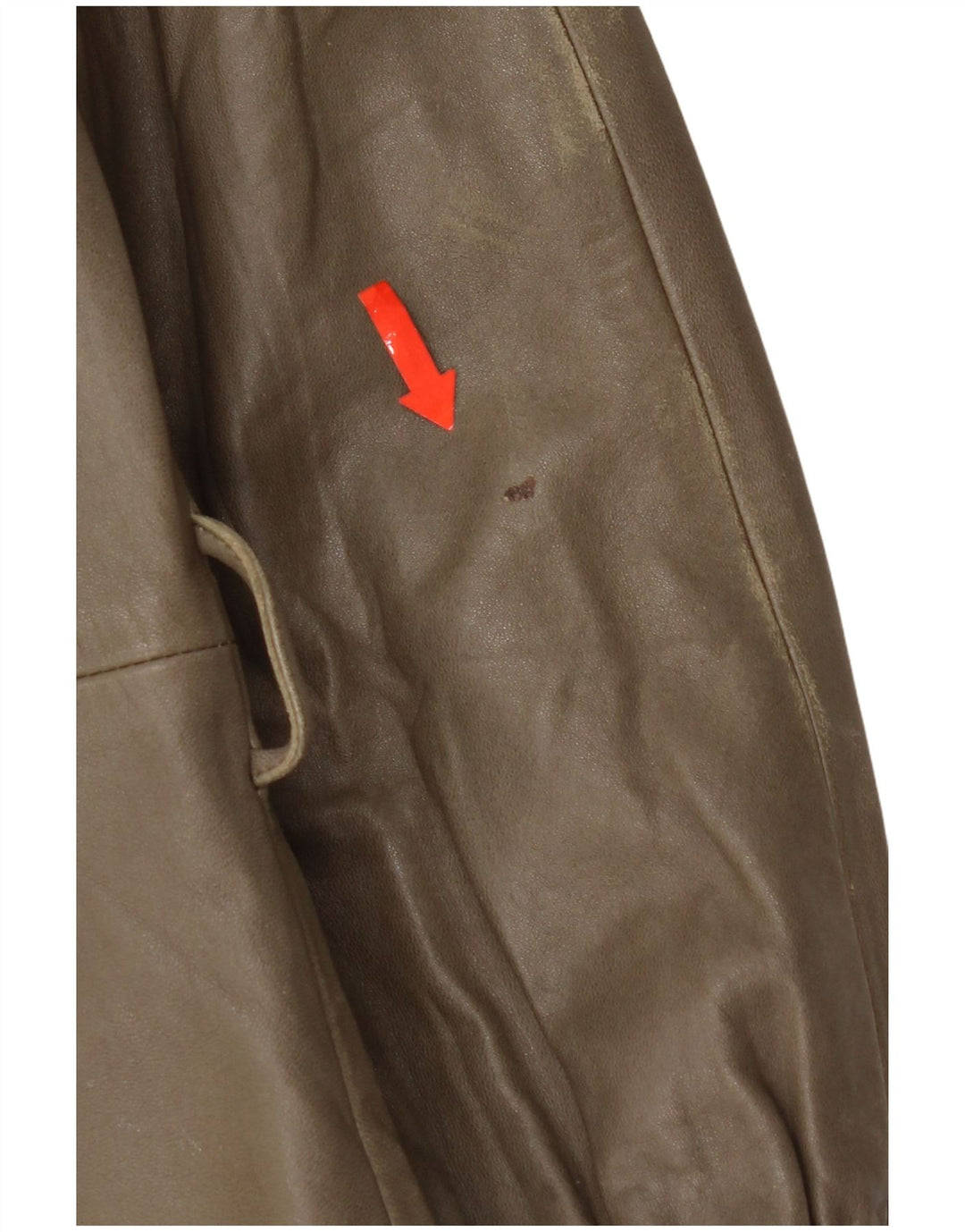 Винтажная женская кожаная куртка IT 44 Medium Khaki Leather