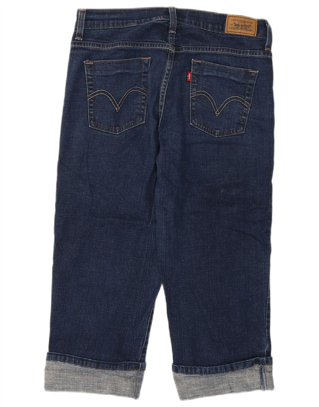 Женские джинсы-капри Levi's 515 США 6, средние W28 L19, синие, хлопок