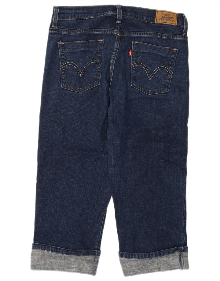 Женские джинсы-капри Levi's 515 США 6, средние W28 L19, синие, хлопок