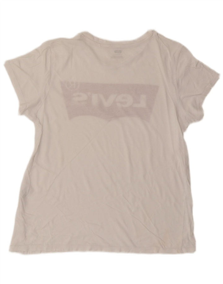 Женская футболка с рисунком LEVI'S Top UK 16, большая белая