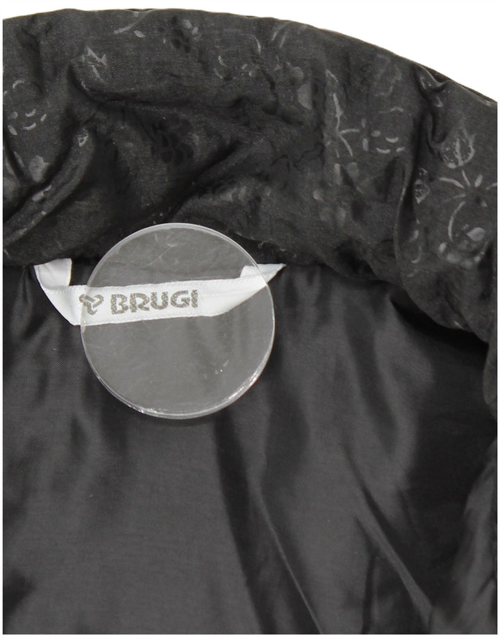 Женская ветровка большого размера BRUGI UK 22 3XL, черная с цветочным принтом