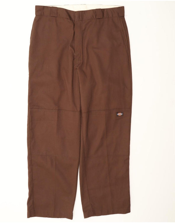 Мужские прямые брюки-карго Dickies W36 L31 коричневые из полиэстера
