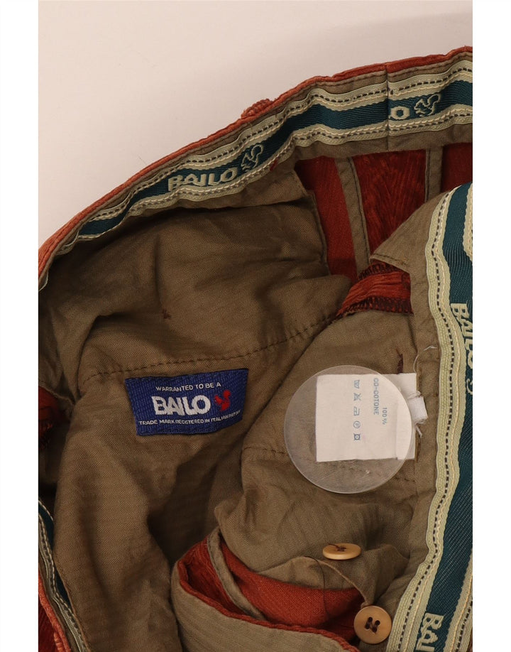 Мужские вельветовые брюки Bailo W34 L32 оранжевого цвета, хлопок