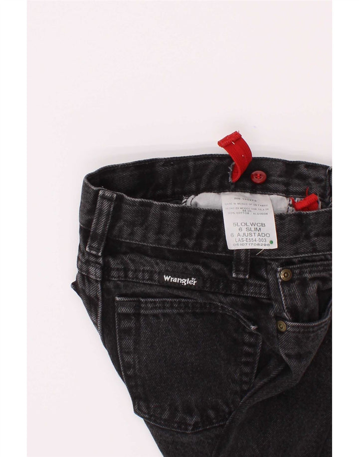Джинсы узкого кроя Wrangler для мальчиков 7–8 лет W22 L20, серый хлопок