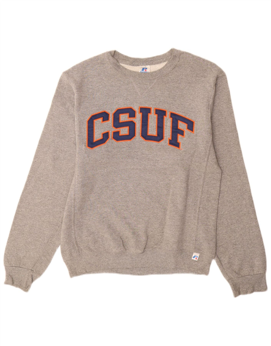 Мужской свитшот с рисунком RUSSELL ATHLETIC, маленький серый полиэстер