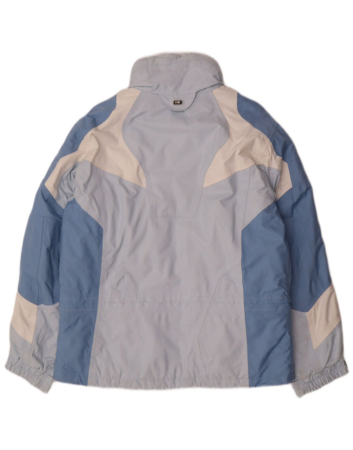 Женская лыжная куртка Hot Stuff IT 46, большая синяя, полиэстер с цветными блоками