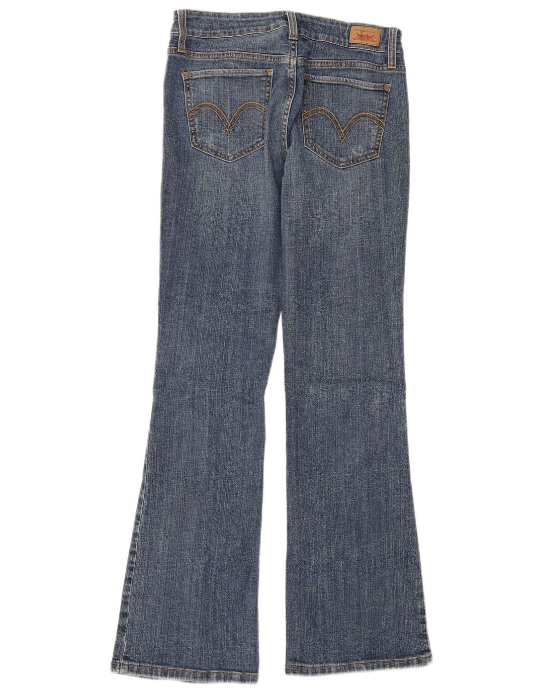 Женские джинсы LEVI'S 518 Super Low Bootcut США 5, средние W28 L31, синие, хлопок