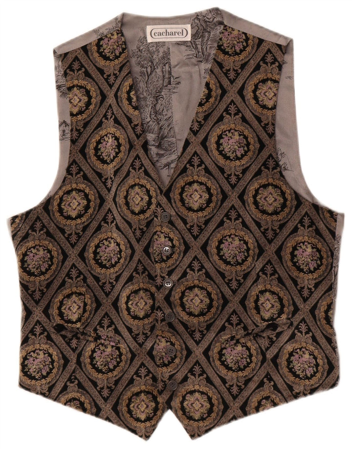 Мужской жилет Cacharel большой разноцветный с цветочным принтом