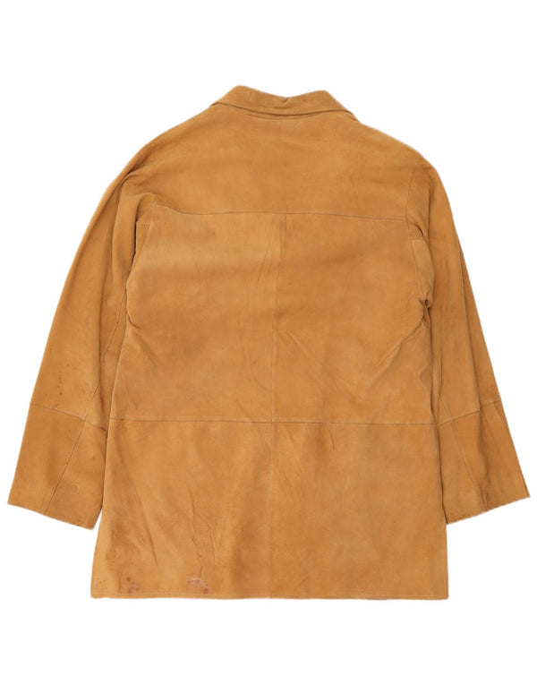 Женское замшевое пальто Ombraluce IT 44 Medium Beige