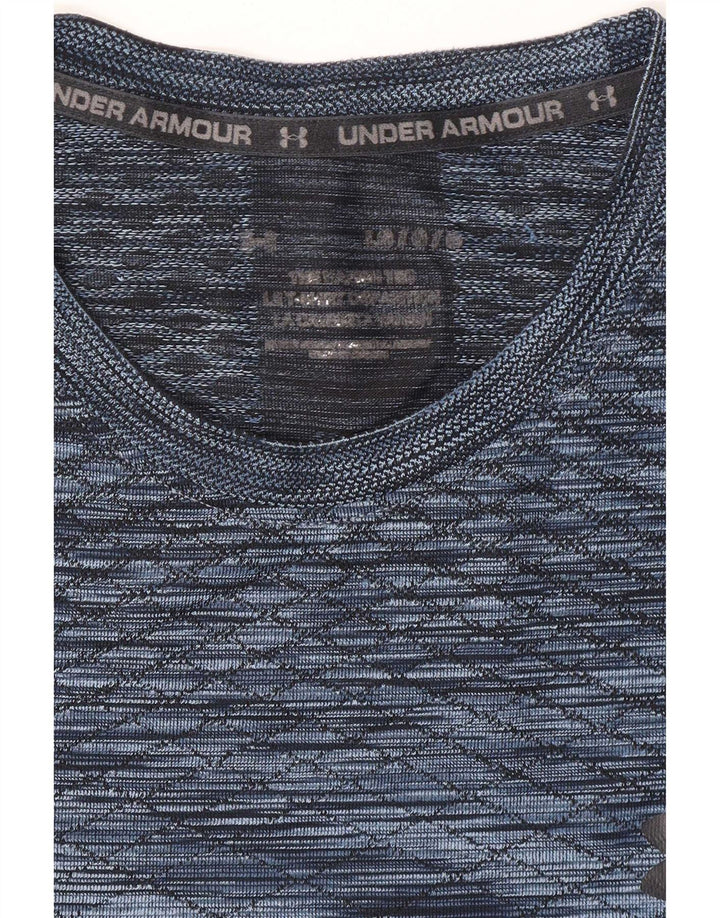 Мужская футболка Under Armour Top, большая синяя крапинка из полиэстера, спортивная