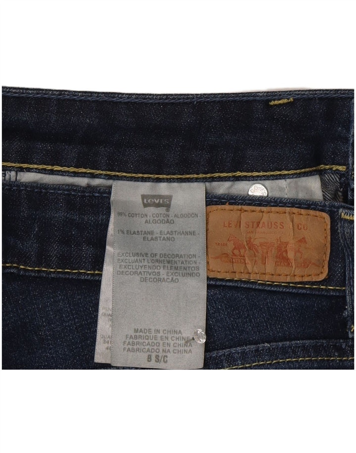 Женские узкие джинсы Levi's US 8, средние W30 L29, темно-синие, хлопок