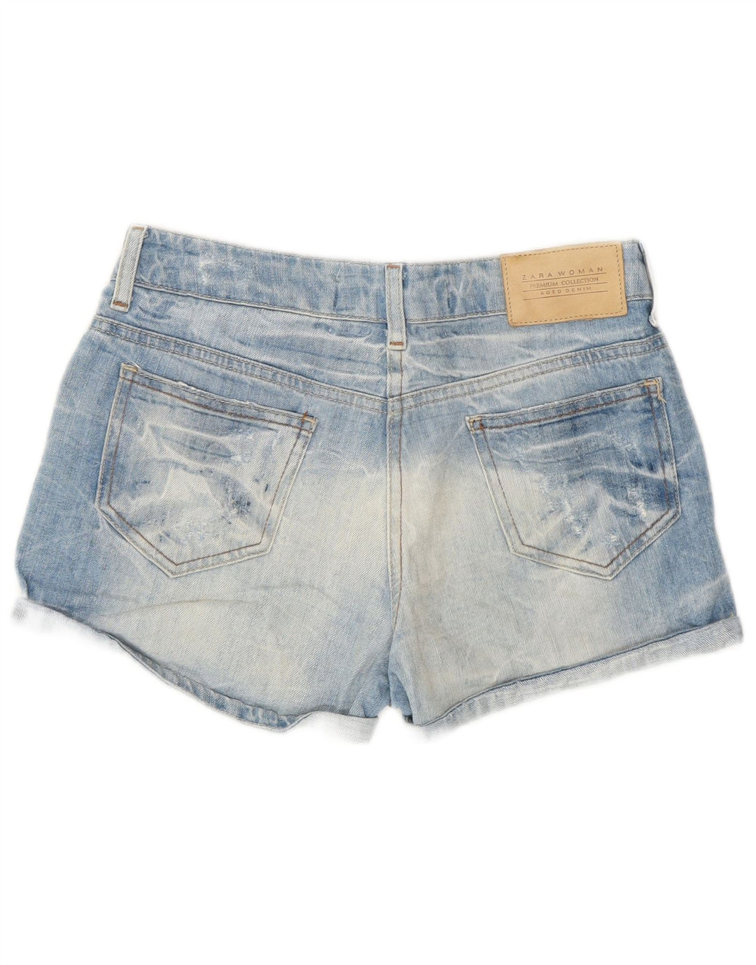 Женские джинсовые шорты Zara EU 36 XS W26 Синие