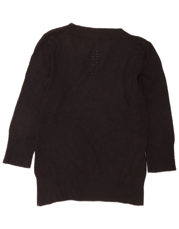 Женский джемпер с вырезом лодочкой с рукавом 3/4 Coast, большой черный цвет, Великобритания 16