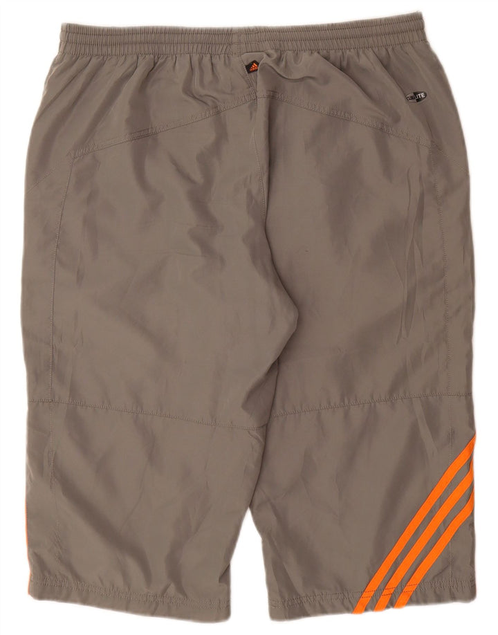 Adidas Mens Clima 365 Спортивные шорты-бермуды среднего серого цвета с цветными блоками