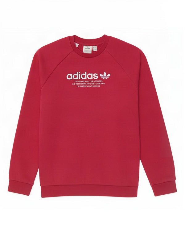 Джемпер с рисунком Adidas для девочек 11-12 лет, розовый хлопок