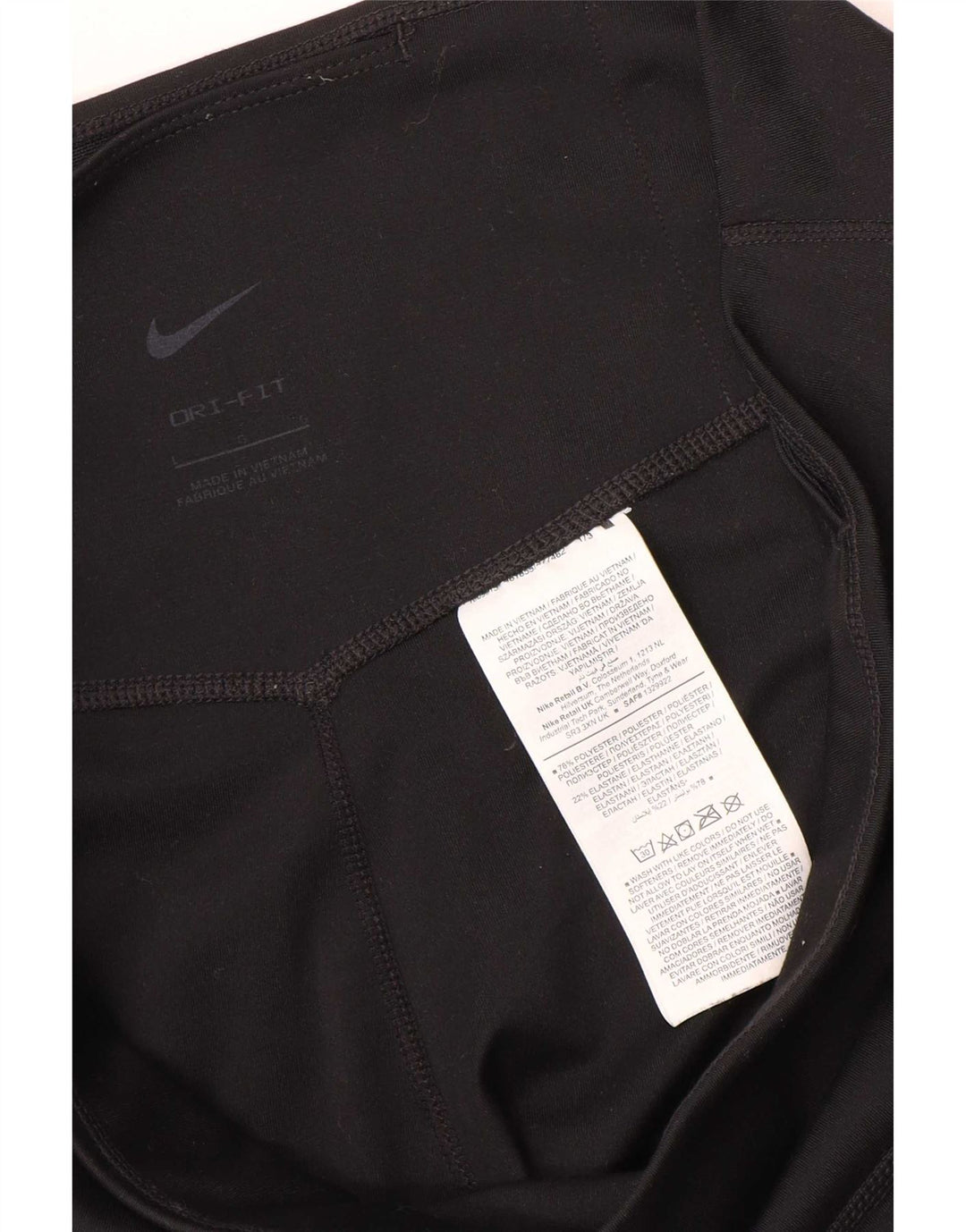 Женские леггинсы Nike Dri Fit UK 16, большие черные полиэстер