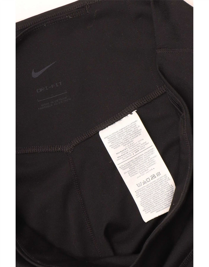 Женские леггинсы Nike Dri Fit UK 16, большие черные полиэстер