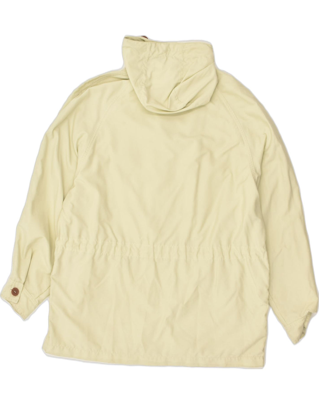 MARINA YACHTING Womens Hooded Windbreaker Jacket UK 12 Medium Beige | Vintage Marina Yachting | Thrift | Second-Hand Marina Yachting | Used Clothing | Messina Hembry 