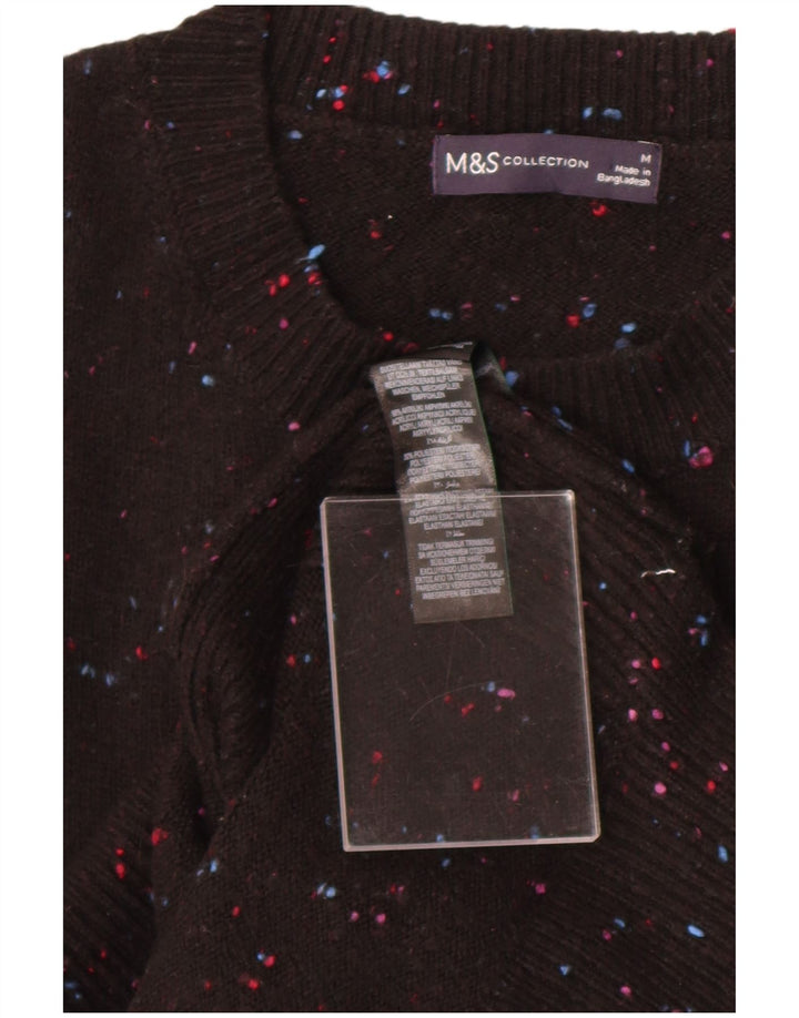 Мужская майка Marks & Spencer, средний черный акрил в крапинку