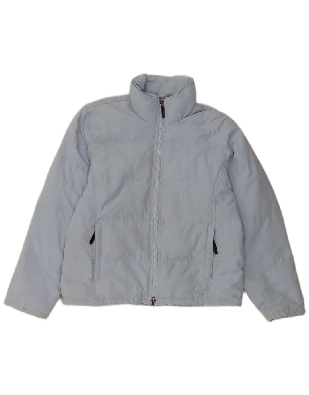 MUSTO Женская стеганая куртка UK 14, большой синий нейлон