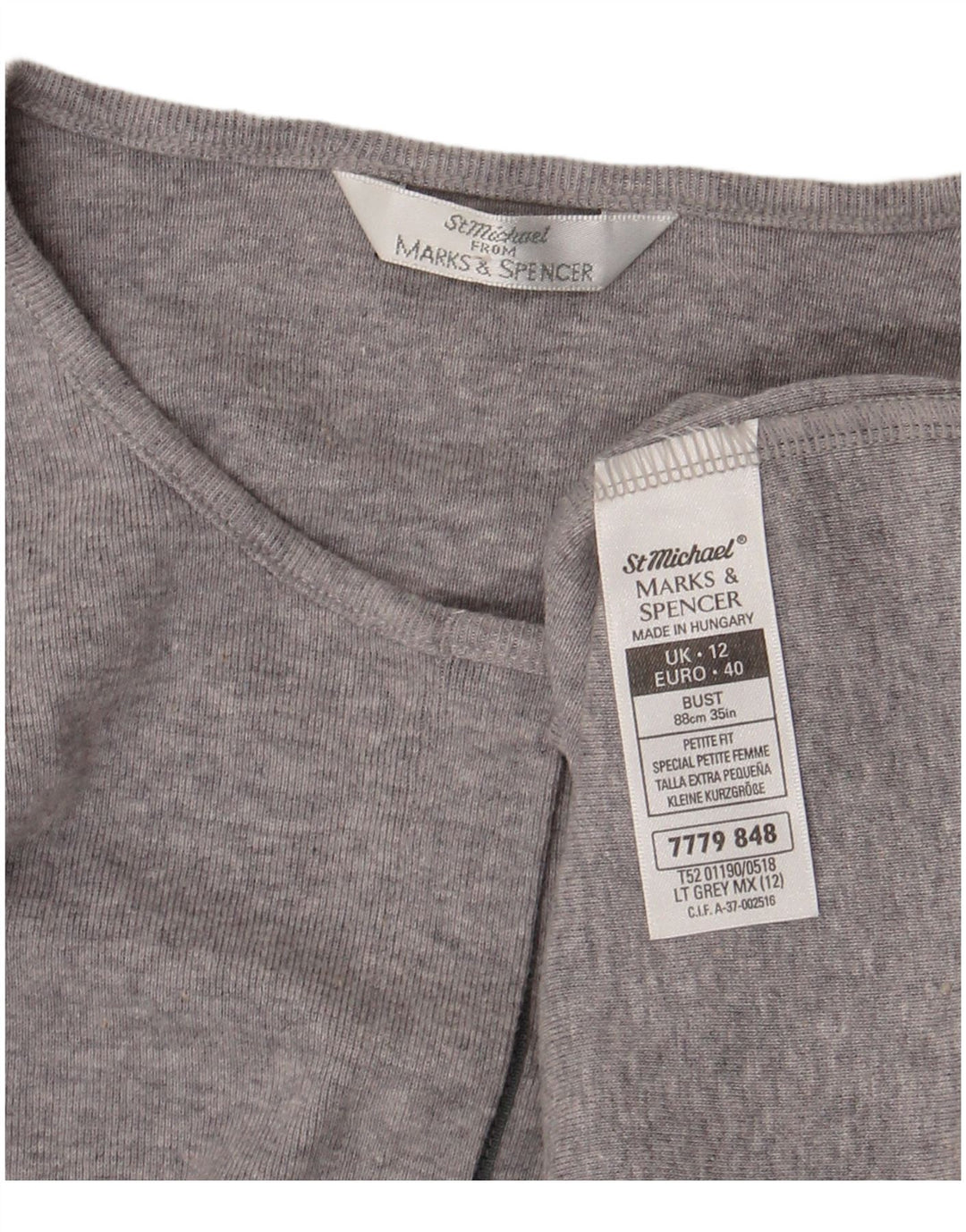 Женский кардиган Marks & Spencer UK 12, хлопковый средний серый цвет
