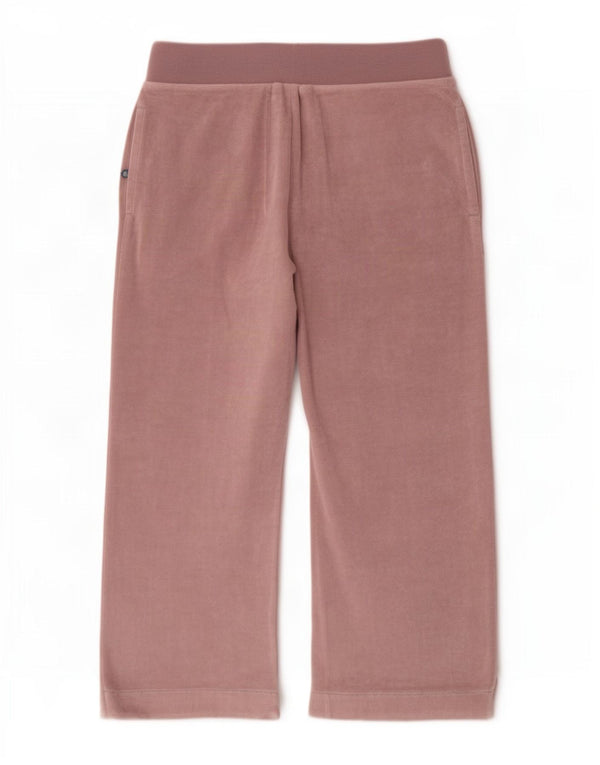 Женские велюровые спортивные брюки широкого кроя Marks & Spencer UK 16, большие розовые