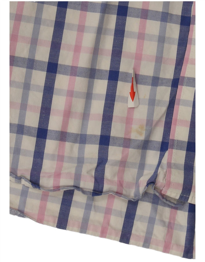 Crew Clothing Мужская рубашка классического кроя из хлопка большого размера в разноцветную клетку
