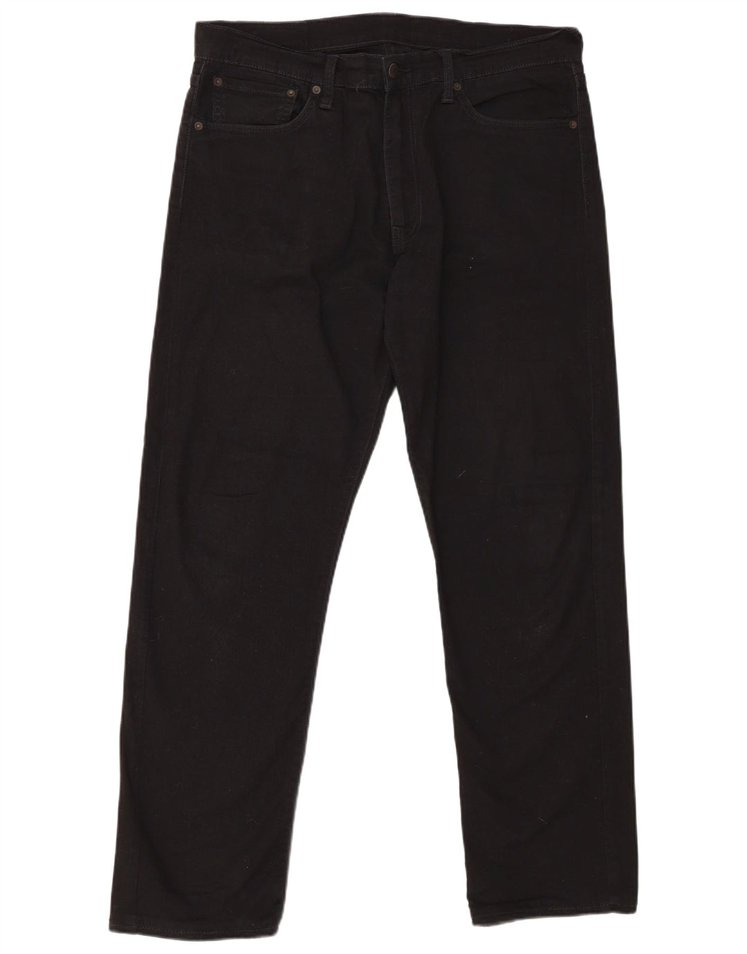 Мужские прямые джинсы LEVI'S 504 W36 L32, черный хлопок