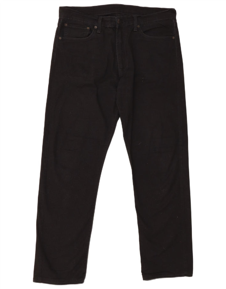 Мужские прямые джинсы LEVI'S 504 W36 L32, черный хлопок