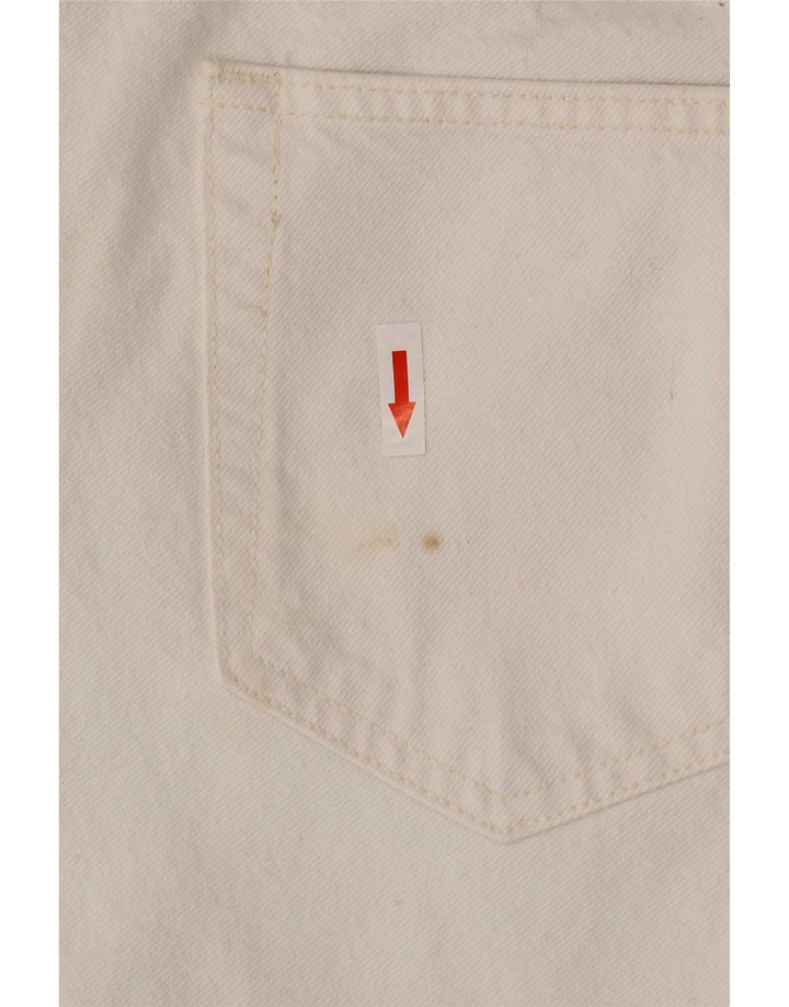 Мужские укороченные узкие джинсы Zara EU 42, большие W32 L26, белые