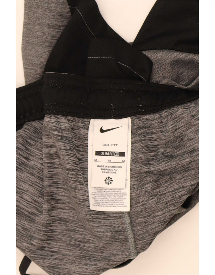 Мужские спортивные шорты Nike Dri Fit Slim из полиэстера среднего серого цвета