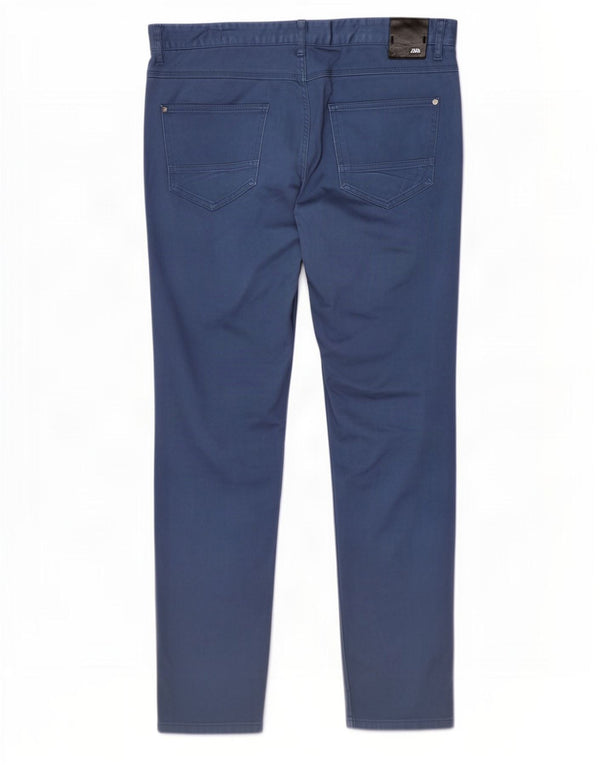 Мужские повседневные брюки-скинни Zara EU 46 XL W36 L30 синие, хлопок