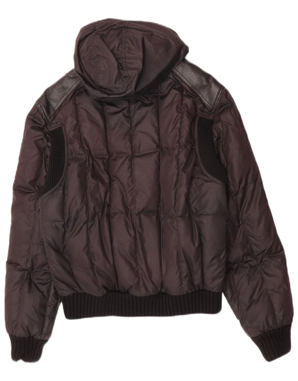 Refrigiwear Mens Cruz Hooded Padded Jacket UK 38 Medium Black Polyester
