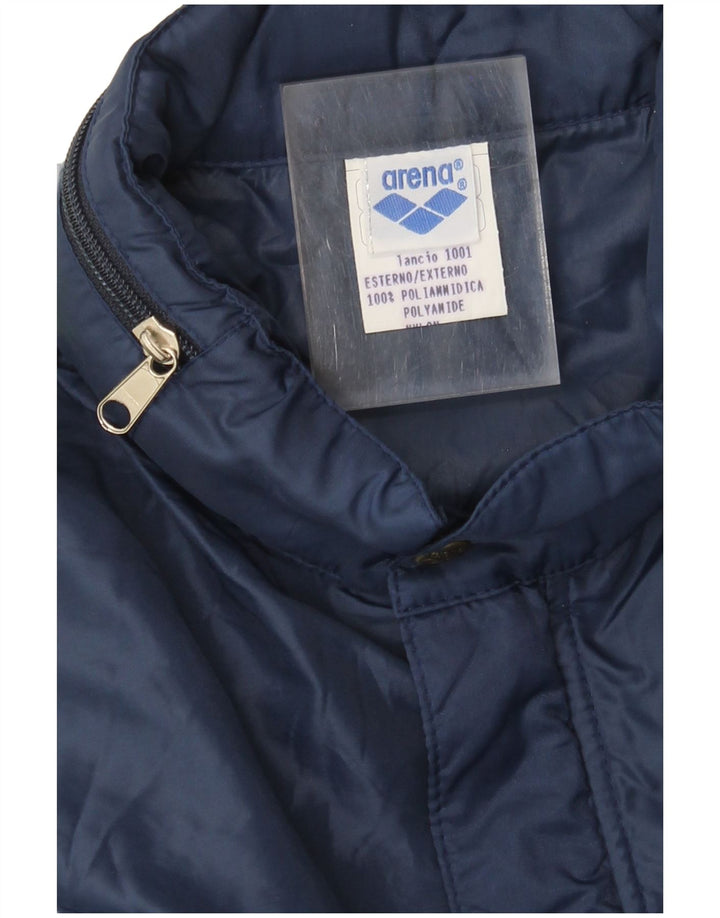 Мужская дождевик Arena с капюшоном UK 42 XL Темно-синий Полиамид