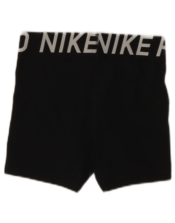 Женские спортивные шорты с графикой Nike UK 8, маленькие черные из полиэстера