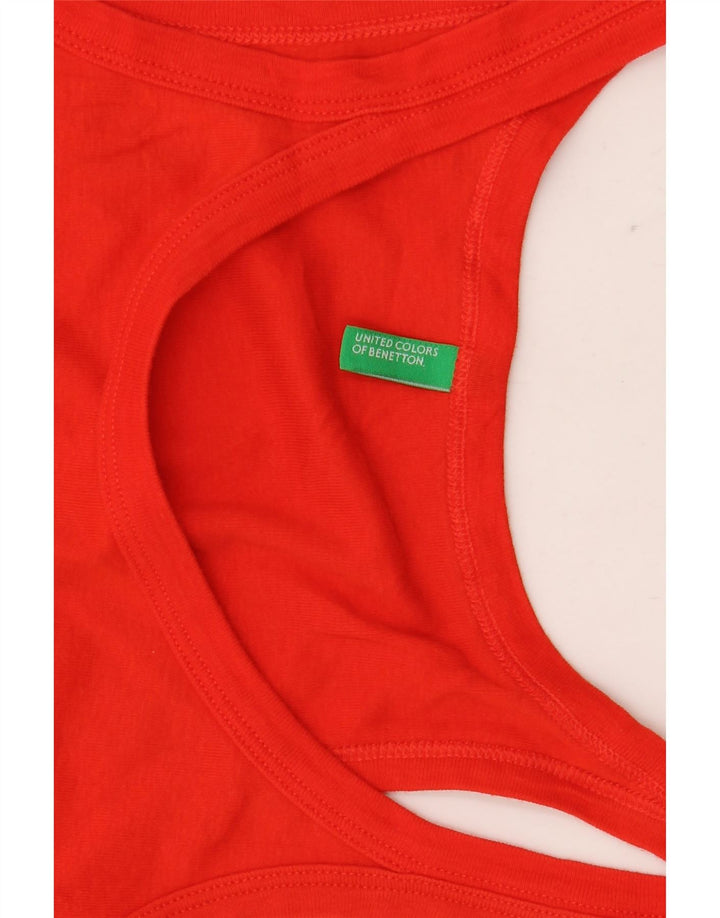 Женский жилет Benetton Top UK 8, маленький красный