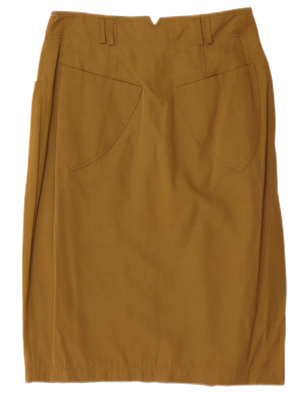 Винтажная женская юбка-карандаш EU 38 Medium W28 Хаки Полиэстер