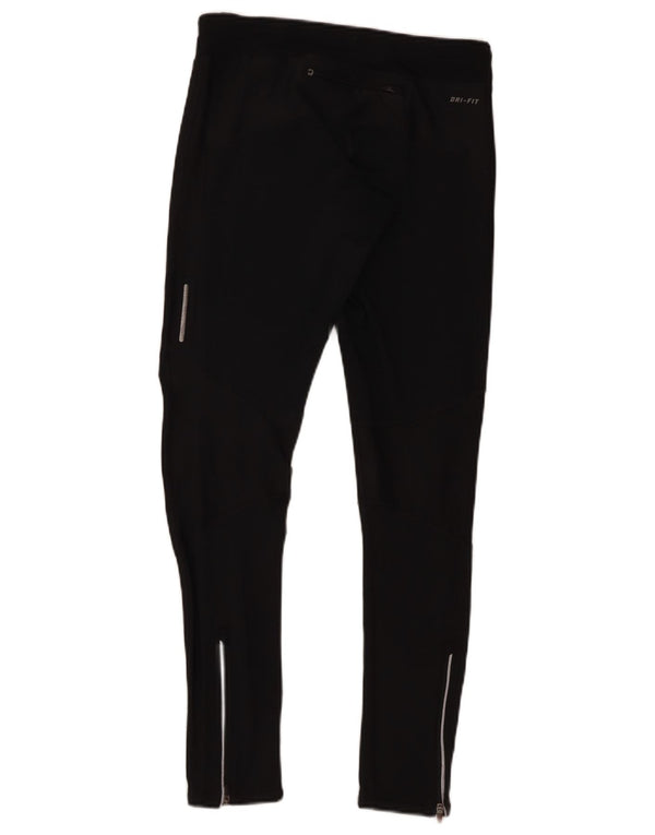 Женские леггинсы Nike Dri Fit UK 10, маленькие черные полиэстер