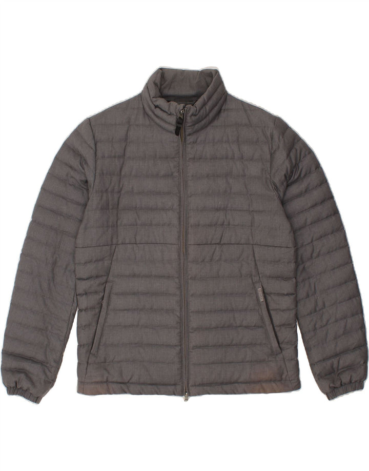 WOOLRICH Mens Padded Jacket UK 40 Large Grey Polyester Vintage Woolrich and Second-Hand Woolrich from Messina Hembry 