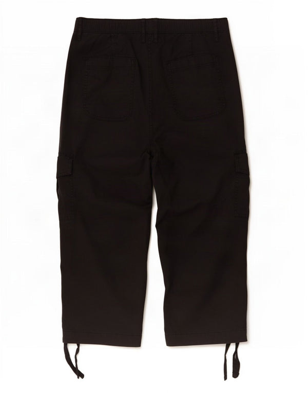 Женские брюки-капри Marks & Spencer UK 14, большие W32 L23, черные