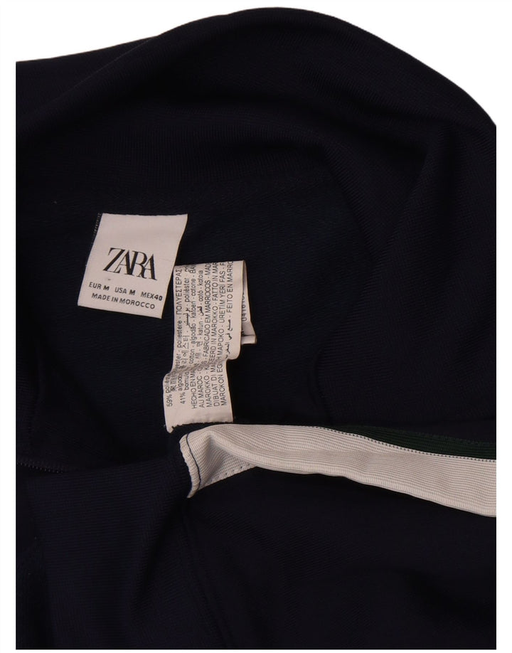 Мужской спортивный костюм Zara, верхняя куртка, средний темно-синий, полиэстер с цветными блоками