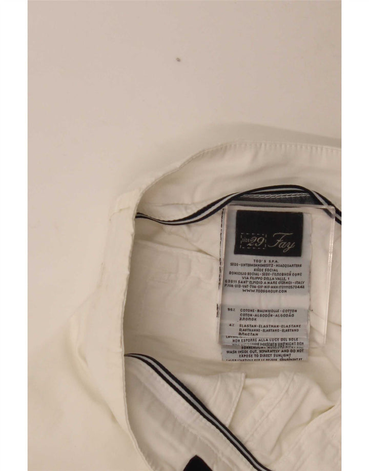 Женские прямые брюки чинос Fay W29 L29, белый хлопок